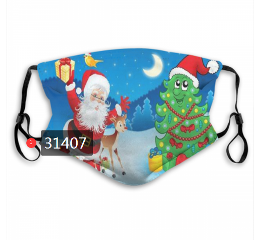 2020 Merry Christmas Dust mask with filter 16